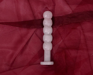 Rose Quartz Yoni Wand - The Rosie Joystick: Natural Crystal Pleasure Tool for Healing and Self-Love